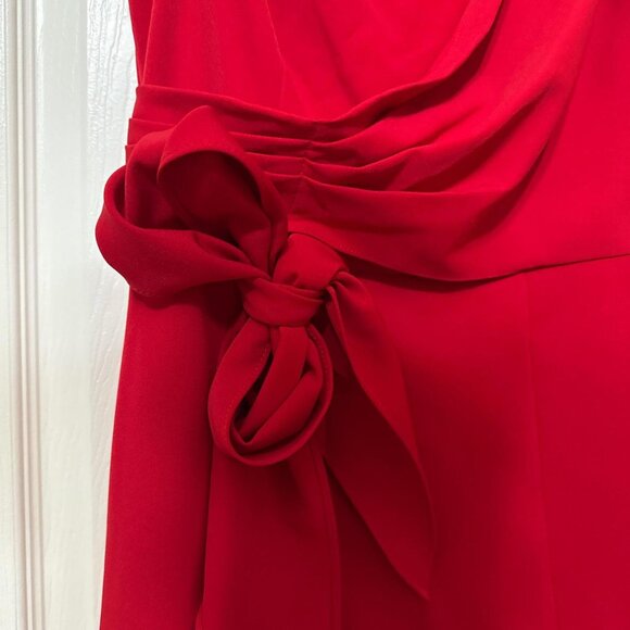 Eliza J Red one-shoulder dress with bowtie #partydress #goingout #prom #formal - Picture 2 of 3